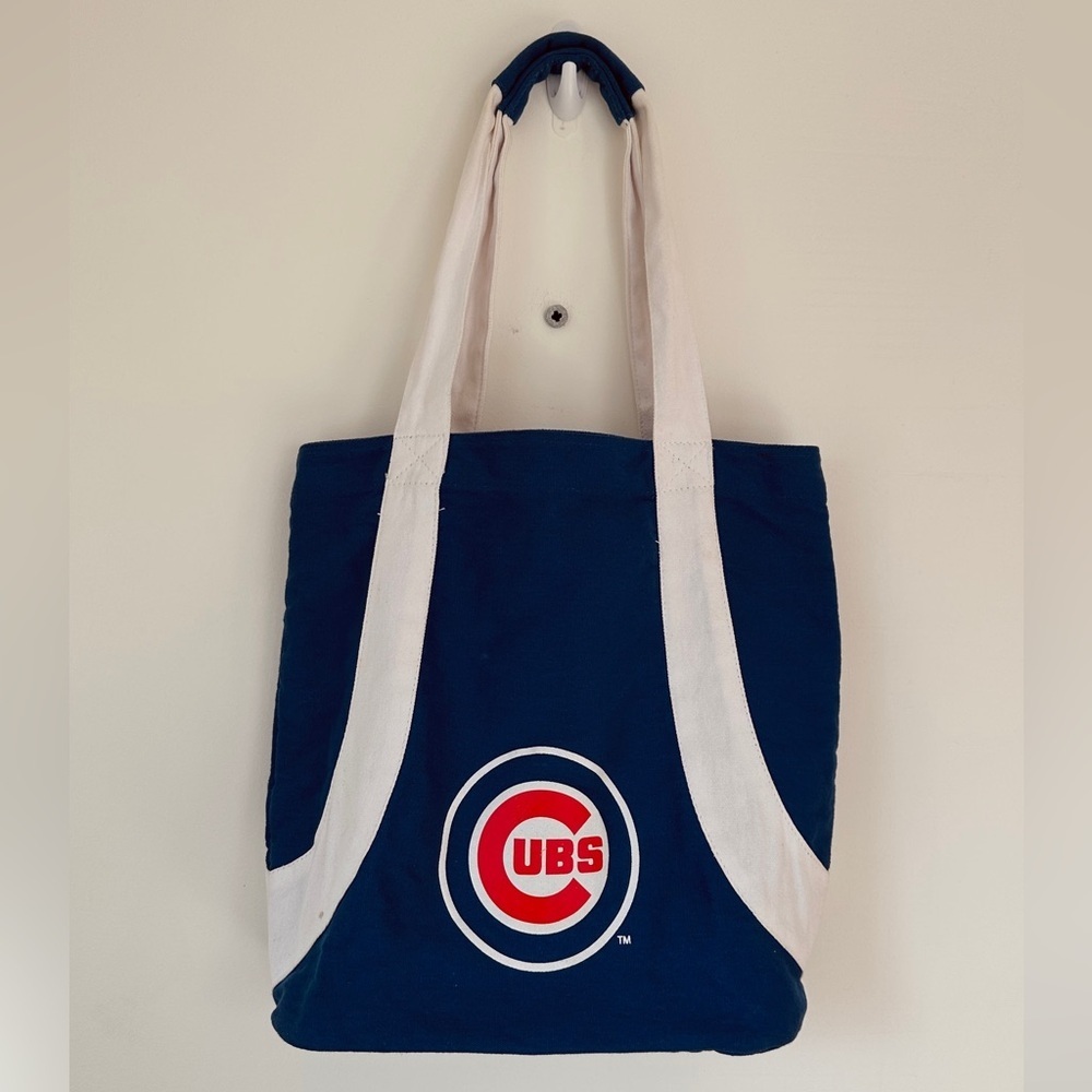 Cubs  baseball tote bag